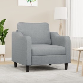 vidaXL Sessel Hellgrau 60 cm Stoff