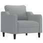 vidaXL Sessel Hellgrau 60 cm Stoff vidaXL Sessel Hellgrau 60 cm Stoff