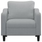 vidaXL Sessel Hellgrau 60 cm Stoff vidaXL Sessel Hellgrau 60 cm Stoff