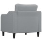 vidaXL Sessel Hellgrau 60 cm Stoff vidaXL Sessel Hellgrau 60 cm Stoff