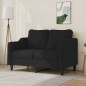 vidaXL 2-Sitzer-Sofa Schwarz 120 cm Stoff vidaXL 2-Sitzer-Sofa Schwarz 120 cm Stoff