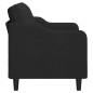vidaXL 2-Sitzer-Sofa Schwarz 120 cm Stoff vidaXL 2-Sitzer-Sofa Schwarz 120 cm Stoff