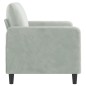 vidaXL 2-Sitzer-Sofa Hellgrau 120 cm Samt vidaXL 2-Sitzer-Sofa Hellgrau 120 cm Samt
