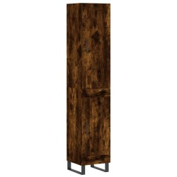 Highboard Räuchereiche 34,5x34x180 cm Holzwerkstoff