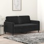 vidaXL 2-Sitzer-Sofa Schwarz 140 cm Samt vidaXL 2-Sitzer-Sofa Schwarz 140 cm Samt
