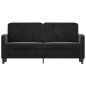 vidaXL 2-Sitzer-Sofa Schwarz 140 cm Samt vidaXL 2-Sitzer-Sofa Schwarz 140 cm Samt