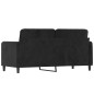 vidaXL 2-Sitzer-Sofa Schwarz 140 cm Samt vidaXL 2-Sitzer-Sofa Schwarz 140 cm Samt
