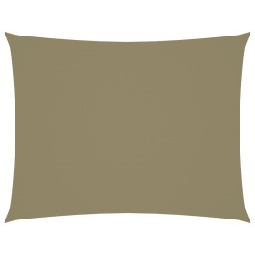 vidaXL Sonnensegel Oxford-Gewebe Rechteckig 5x6 m Beige