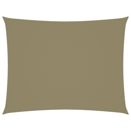 vidaXL Sonnensegel Oxford-Gewebe Rechteckig 5x6 m Beige
