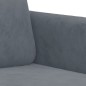 vidaXL 2-tlg. Sofagarnitur Dunkelgrau Samt vidaXL 2-tlg. Sofagarnitur Dunkelgrau Samt