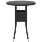 vidaXL 5-tlg. Garten-Lounge-Set Poly Rattan Schwarz vidaXL 5-tlg. Garten-Lounge-Set Poly Rattan Schwarz