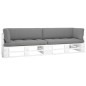 vidaXL 2-Sitzer-Palettensofa Weiß Imprägniertes Kiefernholz vidaXL 2-Sitzer-Palettensofa Weiß Imprägniertes Kiefernholz