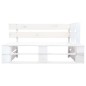 vidaXL 2-Sitzer-Palettensofa Weiß Imprägniertes Kiefernholz vidaXL 2-Sitzer-Palettensofa Weiß Imprägniertes Kiefernholz