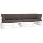 vidaXL 2-Sitzer-Palettensofa Weiß Imprägniertes Kiefernholz vidaXL 2-Sitzer-Palettensofa Weiß Imprägniertes Kiefernholz