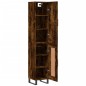 Highboard Räuchereiche 34,5x34x180 cm Holzwerkstoff Highboard Räuchereiche 34,5x34x180 cm Holzwerkstoff