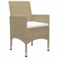 vidaXL 5-tlg. Garten-Essgruppe Beige vidaXL 5-tlg. Garten-Essgruppe Beige