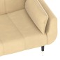 vidaXL Schlafsofa 2-Sitzer mit 2 Kissen Creme Samt vidaXL Schlafsofa 2-Sitzer mit 2 Kissen Creme Samt