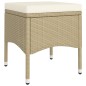 vidaXL 5-tlg. Garten-Essgruppe Poly Rattan Beige vidaXL 5-tlg. Garten-Essgruppe Poly Rattan Beige