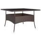 vidaXL 9-tlg. Garten-Essgruppe Poly Rattan Braun vidaXL 9-tlg. Garten-Essgruppe Poly Rattan Braun