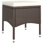 vidaXL 9-tlg. Garten-Essgruppe Poly Rattan Braun vidaXL 9-tlg. Garten-Essgruppe Poly Rattan Braun