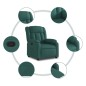 vidaXL Relaxsessel Dunkelgrün Stoff vidaXL Relaxsessel Dunkelgrün Stoff