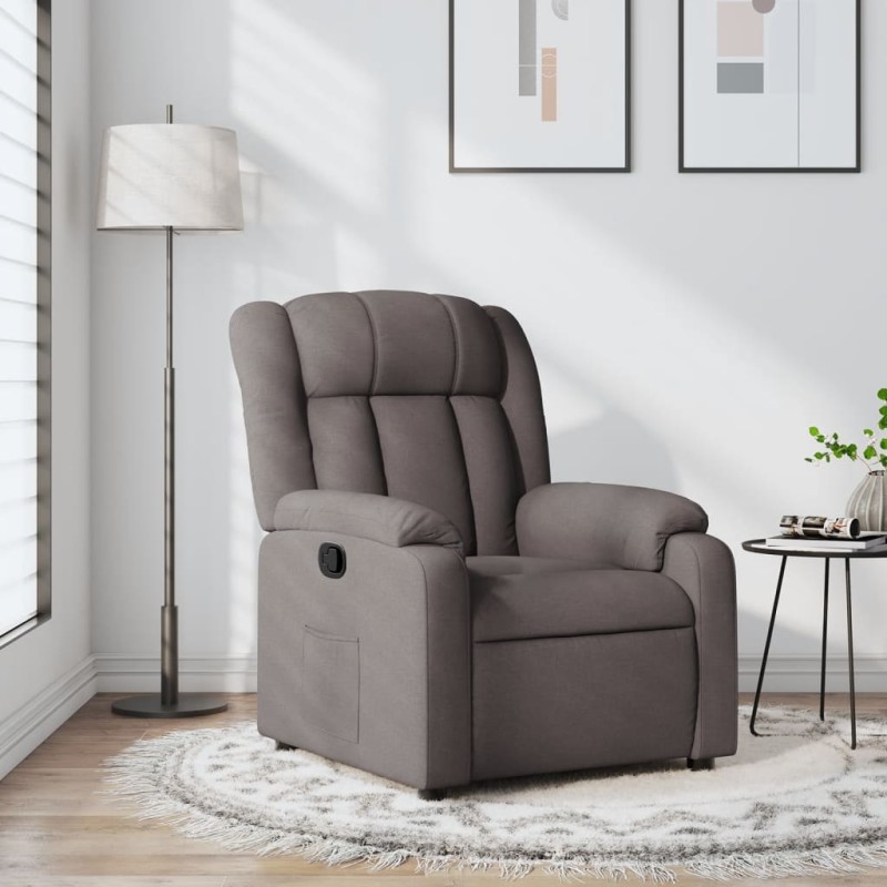 vidaXL Relaxsessel Taupe Stoff vidaXL Relaxsessel Taupe Stoff