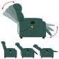 vidaXL Massagesessel Elektrisch Dunkelgrün Stoff vidaXL Massagesessel Elektrisch Dunkelgrün Stoff