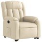 vidaXL Relaxsessel mit Aufstehhilfe Creme Stoff vidaXL Relaxsessel mit Aufstehhilfe Creme Stoff