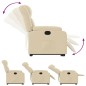 vidaXL Relaxsessel mit Aufstehhilfe Creme Stoff vidaXL Relaxsessel mit Aufstehhilfe Creme Stoff