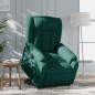 vidaXL Relaxsessel mit Aufstehhilfe Elektrisch Dunkelgrün Stoff vidaXL Relaxsessel mit Aufstehhilfe Elektrisch Dunkelgrün Stoff