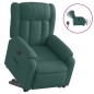 vidaXL Relaxsessel mit Aufstehhilfe Elektrisch Dunkelgrün Stoff vidaXL Relaxsessel mit Aufstehhilfe Elektrisch Dunkelgrün Stoff