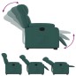 vidaXL Relaxsessel mit Aufstehhilfe Elektrisch Dunkelgrün Stoff vidaXL Relaxsessel mit Aufstehhilfe Elektrisch Dunkelgrün Stoff