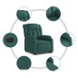 vidaXL Relaxsessel mit Aufstehhilfe Elektrisch Dunkelgrün Stoff vidaXL Relaxsessel mit Aufstehhilfe Elektrisch Dunkelgrün Stoff