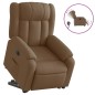 vidaXL Relaxsessel mit Aufstehhilfe Elektrisch Braun Stoff vidaXL Relaxsessel mit Aufstehhilfe Elektrisch Braun Stoff