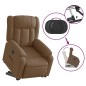 vidaXL Relaxsessel mit Aufstehhilfe Elektrisch Braun Stoff vidaXL Relaxsessel mit Aufstehhilfe Elektrisch Braun Stoff