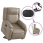 vidaXL Relaxsessel mit Aufstehhilfe Elektrisch Cappuccino Kunstleder vidaXL Relaxsessel mit Aufstehhilfe Elektrisch Cappuccino Kunstleder