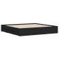 vidaXL Bettgestell mit Schubladen Schwarz 200x200 cm Holzwerkstoff vidaXL Bettgestell mit Schubladen Schwarz 200x200 cm Holzwerkstoff