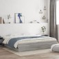 vidaXL Bettgestell mit Schubladen Grau Sonoma 200x200cm Holzwerkstoff vidaXL Bettgestell mit Schubladen Grau Sonoma 200x200cm Holzwerkstoff