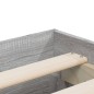 vidaXL Bettgestell mit Schubladen Grau Sonoma 200x200cm Holzwerkstoff vidaXL Bettgestell mit Schubladen Grau Sonoma 200x200cm Holzwerkstoff