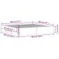 vidaXL Bettgestell mit Schubladen Grau Sonoma 200x200cm Holzwerkstoff vidaXL Bettgestell mit Schubladen Grau Sonoma 200x200cm Holzwerkstoff