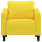 vidaXL Sessel Hellgelb 60 cm Stoff vidaXL Sessel Hellgelb 60 cm Stoff
