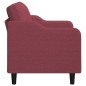vidaXL 2-Sitzer-Sofa Weinrot 120 cm Stoff vidaXL 2-Sitzer-Sofa Weinrot 120 cm Stoff