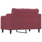 vidaXL 2-Sitzer-Sofa Weinrot 120 cm Stoff vidaXL 2-Sitzer-Sofa Weinrot 120 cm Stoff