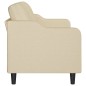 vidaXL 3-Sitzer-Sofa Creme 180 cm Stoff vidaXL 3-Sitzer-Sofa Creme 180 cm Stoff