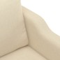 vidaXL 3-Sitzer-Sofa Creme 180 cm Stoff vidaXL 3-Sitzer-Sofa Creme 180 cm Stoff
