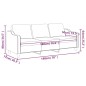 vidaXL 3-Sitzer-Sofa Taupe 180 cm Stoff vidaXL 3-Sitzer-Sofa Taupe 180 cm Stoff
