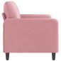 vidaXL 2-Sitzer-Sofa Rosa 140 cm Samt vidaXL 2-Sitzer-Sofa Rosa 140 cm Samt