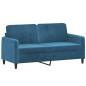 vidaXL 2-Sitzer-Sofa Blau 140 cm Samt vidaXL 2-Sitzer-Sofa Blau 140 cm Samt