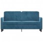vidaXL 2-Sitzer-Sofa Blau 140 cm Samt vidaXL 2-Sitzer-Sofa Blau 140 cm Samt