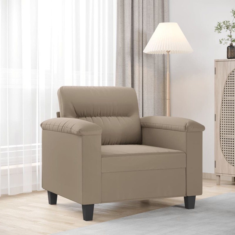 vidaXL Sessel Taupe 60 cm Mikrofasergewebe vidaXL Sessel Taupe 60 cm Mikrofasergewebe